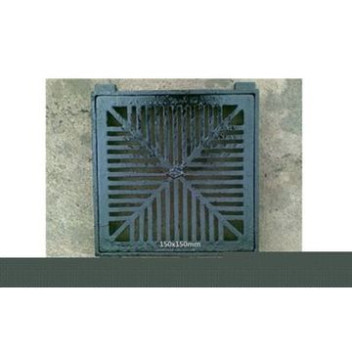PAM CI SQUARE DISHED LD 150X150 GRATE ONLY