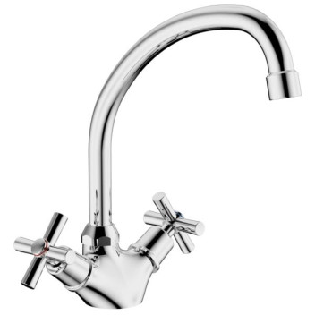 COBRA LEDIMO SINK MIXER 1TH 15mm CP LO-296/N