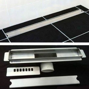 EXPAND A DRAIN 485mm S/S SHOWER CHANNEL ( TILE INLAY ) 50MM WASTE