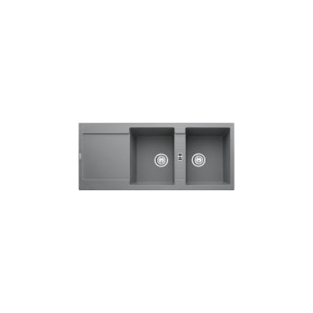 FRANKE MRG621 MARIS INSET DBL BOWL SINK 1160X500 GREY STONE