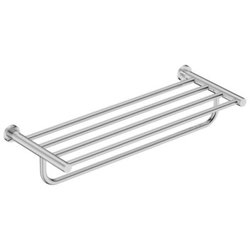 BATHROOM BUTLER 4693POLS TOWEL SHELF AND HANG BAR - 650MM POLISHED