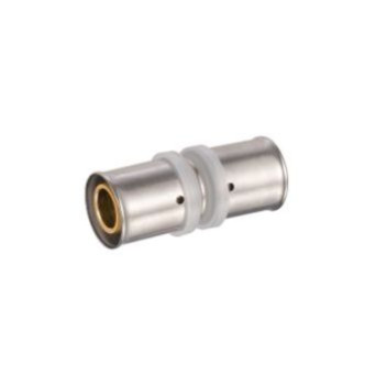 PEXMAN STRAIGHT COUPLER BRASS 25mm CRIMPED