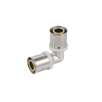 PEXMAN REDUCING ELBOW BRASS 25X20mm CRIMPED