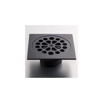 GIO A1015-12/MB 100X100MM SQUARE SHOWER TRAP MATT BLACK