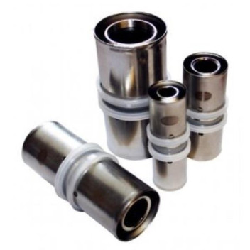 RIFENG STRAIGHT COUPLER BRASS 20mm CRIMPED