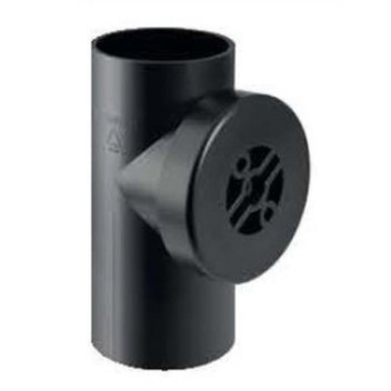 GEBERIT ACCESS PIPE with SCREWED COVER 110mm 90deg 367.451.16.1