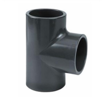 uPVC S/WELD EQUAL TEE 75mm PLAIN GREY