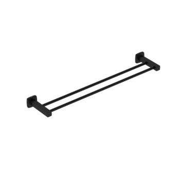 BATHROOM BUTLER 3182 DOUBLE TOWEL RAIL 650MM MATT BLACK