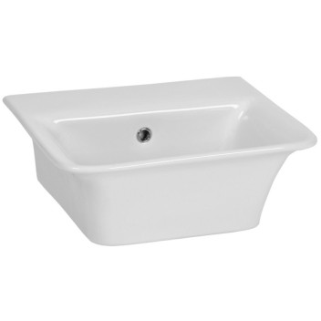 BETTA MATRIX SQUARE F/STANDING BASIN WHITE 1TH PP 405x350mm