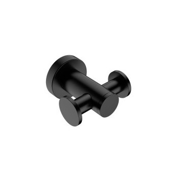 BATHROOM BUTLER 4611 ROBE HOOK DOUBLE MATT BLACK