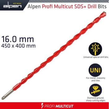 ALPEN PROFI MULTICUT SDS DRILL BIT 16x450mm