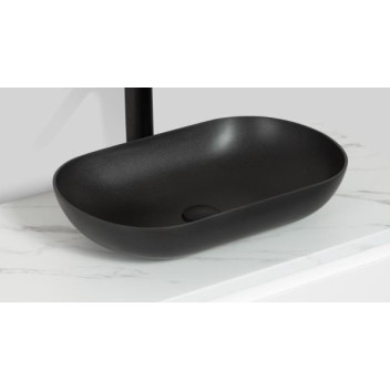 CLEAR CUBE LAVELLO BASIN (NO OVERFLOW) MATT BLACK 540x340x120mm