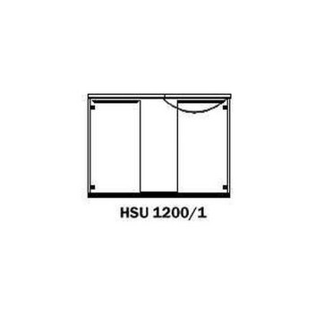 SINK UNIT WITH HINGED DOORS SEB LH 1200x535mm