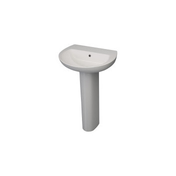 PLUMLINE AMARO II THIN RIM BASIN PP 500X410mm WHITE