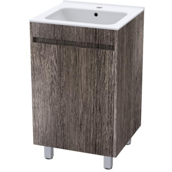 LECICO ZARA F/STANDING CABINET & BASIN COMBO STONE 495x815X475