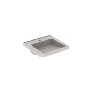 GEBERIT 500.785.00.1 SELNOVA COMFORT SQUARE WASH BASIN 650x550mm WH