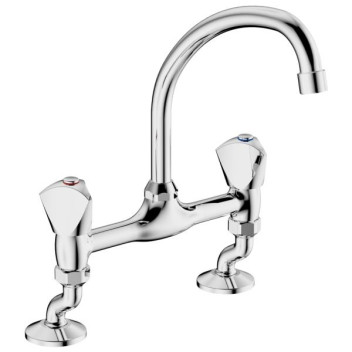 COBRA CARINA SINK MIXER PILLARTYPE 2TH 15mm LP CP 171/041CA/N