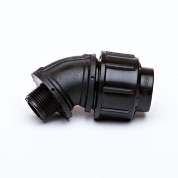 HDPE COMPRESSION ELBOW MALE BSP  50X2