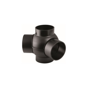 GEBERIT HDPE DOUBLE BRANCHBALL FITTING 63x63mm 85deg 364.370.16.1