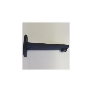 GIO A111/MB SQUARE WALL SPOUT MATT BLACK 200X35mm