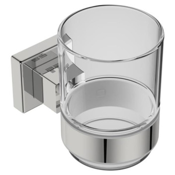 BATHROOM BUTLER 8532POLS TUMBLER & HOLDER POLISHED SS