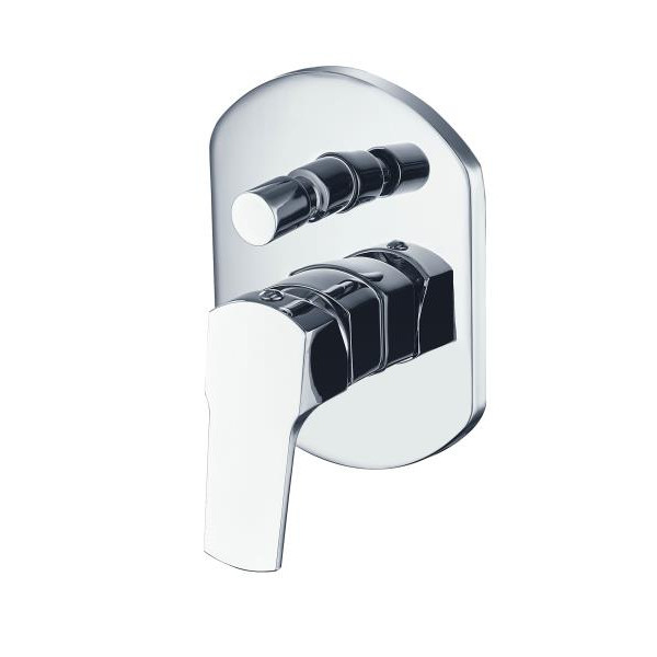 PLUMLINE CRUX U/WALL DIVERTER BATH/SHOWER MIXER 15mm CP