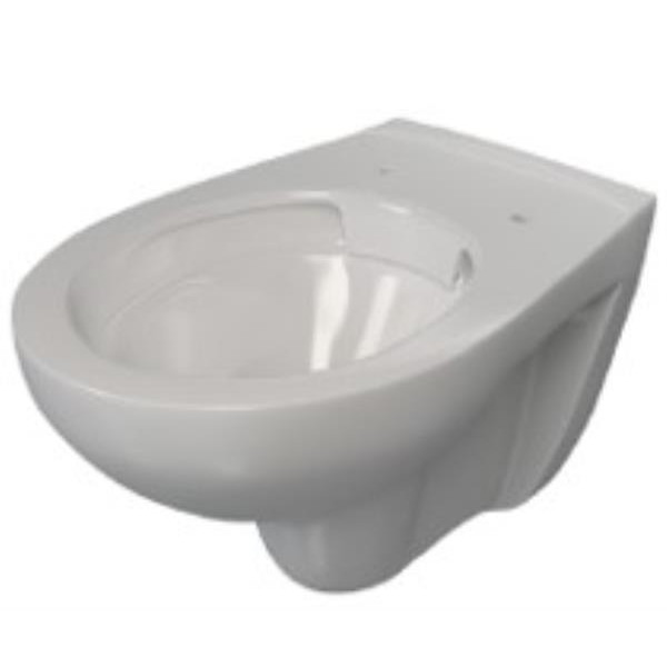 Atlas Geo Rimless LECICO ATLAS GEO WALL HUNG RIMLESS PAN ONLY (BACK INLET) WHITE