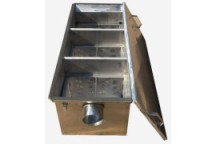 GTS SS GREASE TRAP 1000X550X500 3 BASKET 110MM IN/OUTLET GTS1L