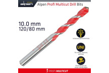 ALPEN PROFI MULTICUT DRILL BIT 10mm x120mm STD SHANK