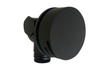 PLUMLINE ROUND NIKKI BATH SPOUT & OVERFLOW MATT BLACK