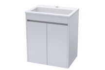 LECICO CONTRARRE W/HUNG 2 DOOR CABINET& BASIN COMBO WHITE 500x620X360