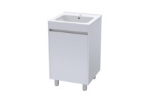 LECICO ZARA F/STANDING CABINET & BASIN COMBO HG WHITE 495x815X47