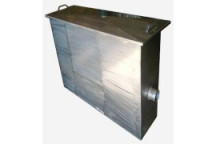 GTS SS GREASE TRAP 1750X450X750 3 BASKET 110MM IN/OUTLET GTS1700