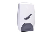 AFC LOCKABLE SOAP DISPENSER PVC WHITE/GREY 1L  ASR1-1JGRY