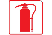 SIGN ABS PLASTIC- FIRE EXTINGUISHER - 290X290mm