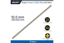 ALPEN FORCE X 10x310mm SDS PLUS MASONRY DRILL BIT (X4 CUT)