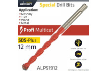 ALPEN PROFI MULTICUT SDS PLUS DRILL BIT 12mm x160mm