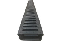 ACO 330004 PLASTIC CHANNEL WITH POLYPROP BLACK GRATE 1000X125X50mm
