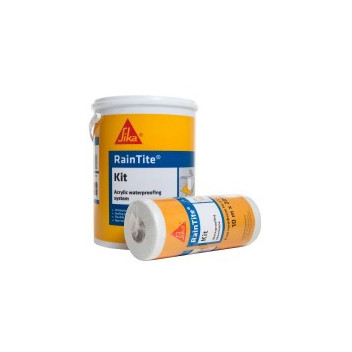 SIKA RAINTITE WATERPROOF KIT 5L CHARCOAL (INC 200X10m MEMBRANE) ZH0494 SIKA RAINTITE WATERPROOF KIT 5L CHARCOAL (INC 200X10m MEMBRANE) ZH0494