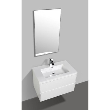 CLEAR CUBE ENZO DOUBLE DRAWER CABINET WHITE 800x480x500mm CLEAR CUBE ENZO DOUBLE DRAWER CABINET WHITE 800x480x500mm