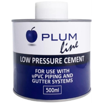PLUMLINE LOW PRESSURE PVC WELD & BRUSH 500ML PLUMLINE LOW PRESSURE PVC WELD & BRUSH 500ML