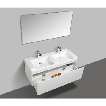 CLEAR CUBE MILAN WALLHUNG CABINET ONLY WHITE (1 DRAWER) 1200x480x400mm CLEAR CUBE MILAN WALLHUNG CABINET ONLY WHITE (1 DRAWER) 1200x480x400mm
